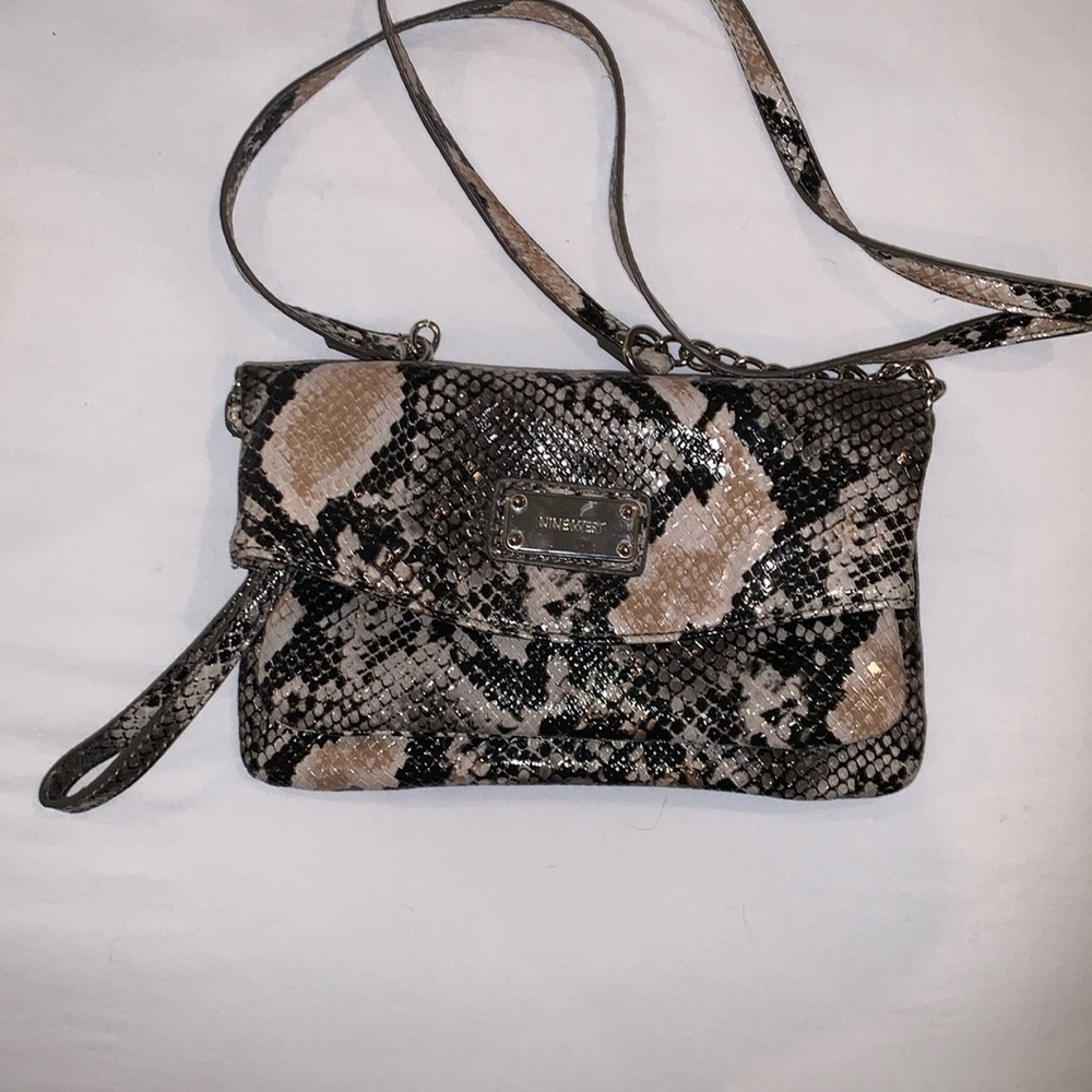 Nine West snakeskin handbag